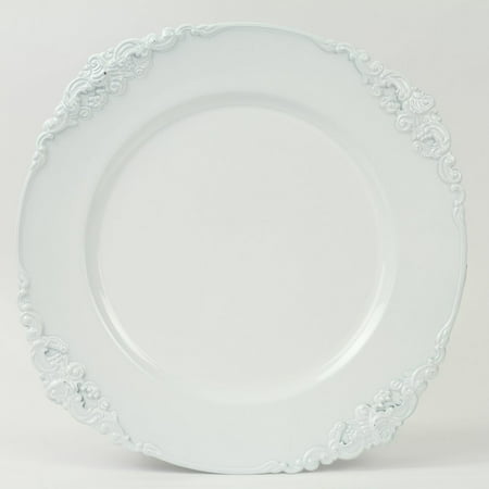 Diy Wedding Koyal Wholesale Vintage Charger Plate White Pack Of