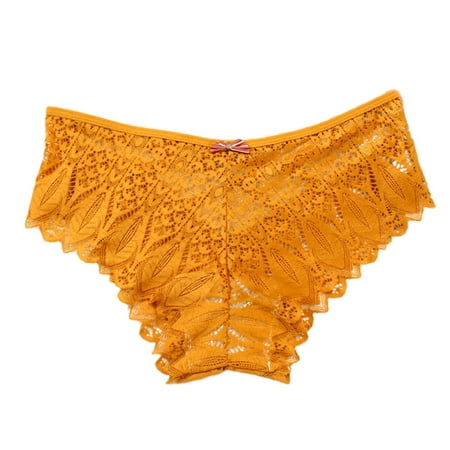 

Roliyen Briefs For Women New Hot Panties For Women Crochet Lace Lace Up Panty Hollow Out Underwear Lingerie For Women Nightgowns For Women