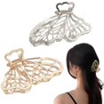 thumbnail image 1 of Pinzas para el pelo de mariposa, 2 piezas de pinzas para el pelo antideslizantes, pinzas para el pelo de metal elegantes y hermosas, pinzas para el pelo grandes para mujeres y niñas Pinza para el pelo JFHHH pequeña, 1 of 5