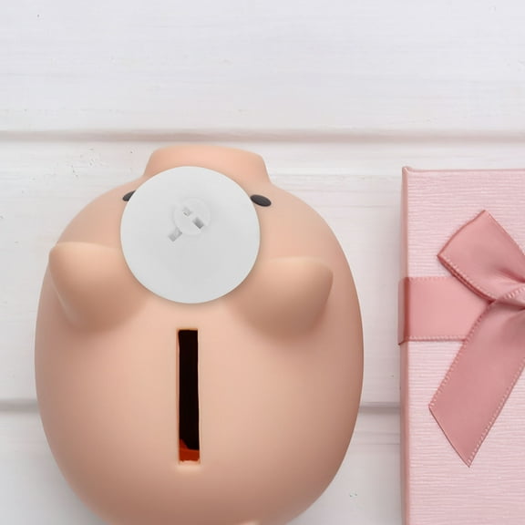 IDEANATEGRATE 10Pcs Rectangular Piggy Bank Stopper Plug Money Saver Box 4X4X1.5In