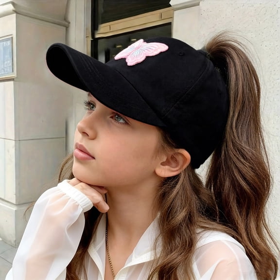 qelini Boys Girls Baseball Hat 2-10Year Unisex Baseball Cap Breathable UV Protection Outdoor Sun Hat Solid Color Hat for Summer Beach Vocation