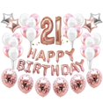 thumbnail image 1 of Happy Birthday Number Star Balloons Confettis Set Home Restaurant Party Decor, 1 of 6
