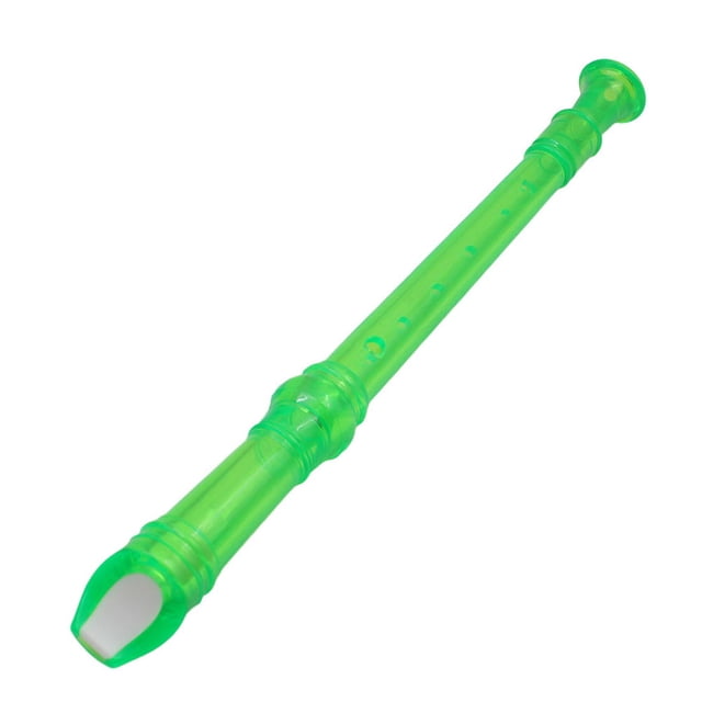 EXHUMKY 1Set 8 Hole Soprano Recorders Cylindrical Shape for Learning Instruments Green