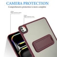 thumbnail image 5 of TECH CIRCLE for Apple iPad Pro 13-inch (M4/M5) 2024/2025 Release Slim Clear Back Cover Case with Kickstand, Screen Protector Film, Lightweight Protective Scratch Resistant Thin Case, 03 Red, 5 of 7