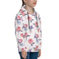 thumbnail image 3 of Lsque Lavender Flowers Patten Youth Hoodie Sweatshirt Pullover with Kangaroo Pocket Boys and Girls Hoodie Warm Hoodie for Kids-Medium, 3 of 6