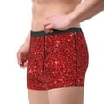 thumbnail image 2 of Uemuo Red Glitter Pattern Men's Boxer Briefs,Trunk Anti-Chafing,Comfortable, Durable, and Stylish Underwear-XX-Large, 2 of 9