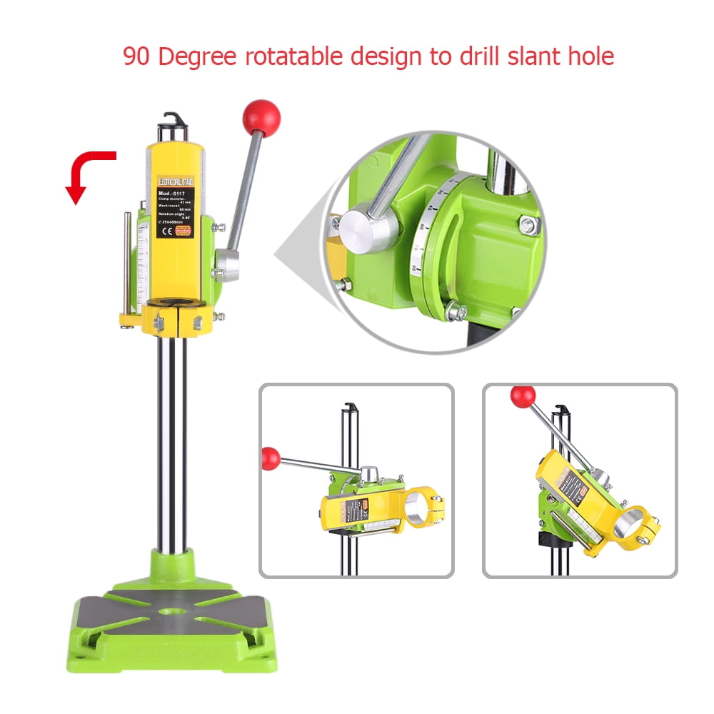 HUBEST Drill Press Rotary Tool Work station Drill Press Working Station for Drill Workbench Repair drill Press Table 90/°Rotating Fixed Frame