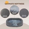 thumbnail image 4 of Dog Bed for Medium Dogs, Orthopedic Washable Oval Dog Couch Bed with Sides Soft Calming Sleeping Puppy Bed Durable Pet Cuddler with Anti-Slip Bottom, M, 4 of 7