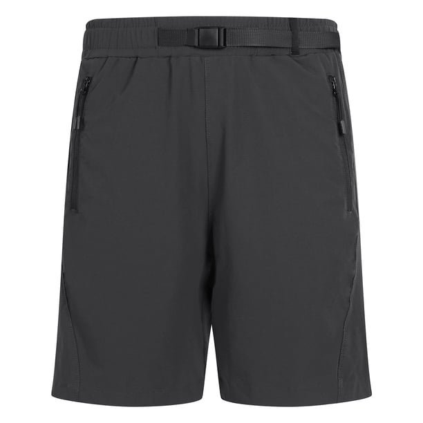 pstuiky Pantalones cortos deportivos, Pantalones cortos deportivos informales de secado rápido para hombre, ajustados, con bolsillos y cremallera. Pantalones cortos deportivos para hombre