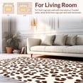 thumbnail image 2 of ODIKA 6'x6' Machine Washable Non-Slip Area Rug, Ranch Spotted Floor Covering With Natural High Traffic Rug, Brown, 308464, 2 of 7