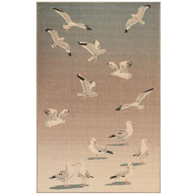 Trans-Ocean Importe RVIS8765104 Tapis d'Intérieur et d'Extérieur Liora Manne Carré Riviera - Ocean