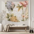 thumbnail image 5 of Vintage Hydrangea Floral Large Tapestry for Bedroom Wall Hanging Tapestry, Spring Botanical Flowers Ceiling Backdrop Tapestries Poster Blanket Wall Decor for Teens Room Living Room Dorm 100" x 59", 5 of 8