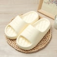 thumbnail image 6 of mgoYE Women's Sandals Cloud Slippers for Women and Men, Pillow House Slippers Shower Shoes Indoor Slides Bathroom Sandals|White 9, 6 of 9