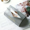 thumbnail image 4 of JilgTeok Leather Tissue Box Cover, Triangular Foldable Tissue Box - Modern Decorative Storage Box For Living Room, Bedroom, Car, Office, Gift Ideas,Suitable for everyone, 4 of 4