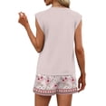 thumbnail image 6 of Two Piece Sets for Women Trendy Short Sets Beach Vacation Clothes Airport Travel Cruise Summer Outfits Light pink 2XL, 6 of 6