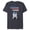 Navy Heather, variant on R2-D2 The Force is Strong Americana - Short Sleeve Blended T-Shirt for Adults - Customized-Ocean Blue