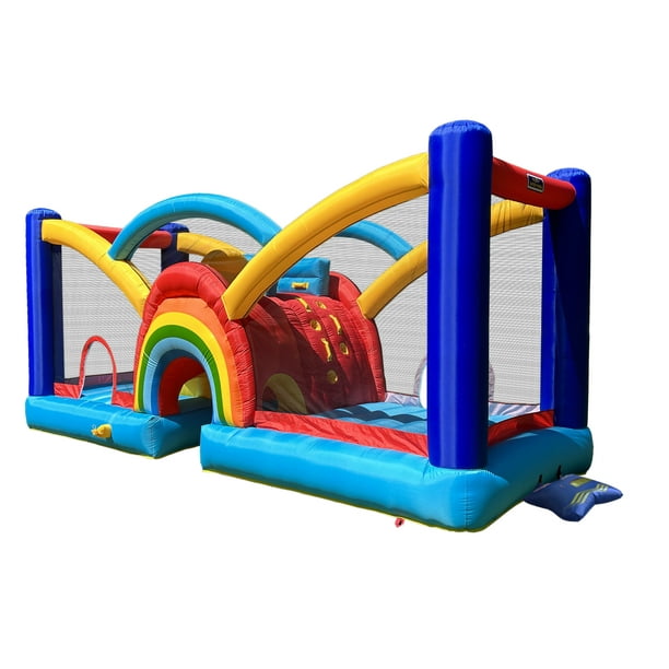 Brincolin Inflable Castillos Inflable Arcoiris con Pared