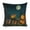 Cats and Halloween Pumpkins in Forest 1, variant on Cartoon Pumpkin with Headphones on Orange Background Linen toss pillowcase decoration pillowcase gifting preferred 18x18 inch cushion cover sofa pillowcase sofa bedroom living room car