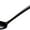 Black, variant on Gourmac 12" Round Spoon, Black