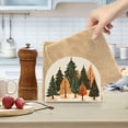 thumbnail image 2 of Yayeee Napkin Holder for Table Kitchen Paper Tissue Organization, Brown Christmas Trees, 2 of 8
