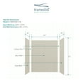thumbnail image 6 of Transolid Ewk603672 Expressions 60" W X 36" D X 72" H Three Panel Shower Wall Kit - Cameo, 6 of 7