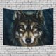thumbnail image 3 of ABPHQTO Tapiz de lobo decoración de pared sala de estar dormitorio tapices DIY 128x150 cm, 3 of 4