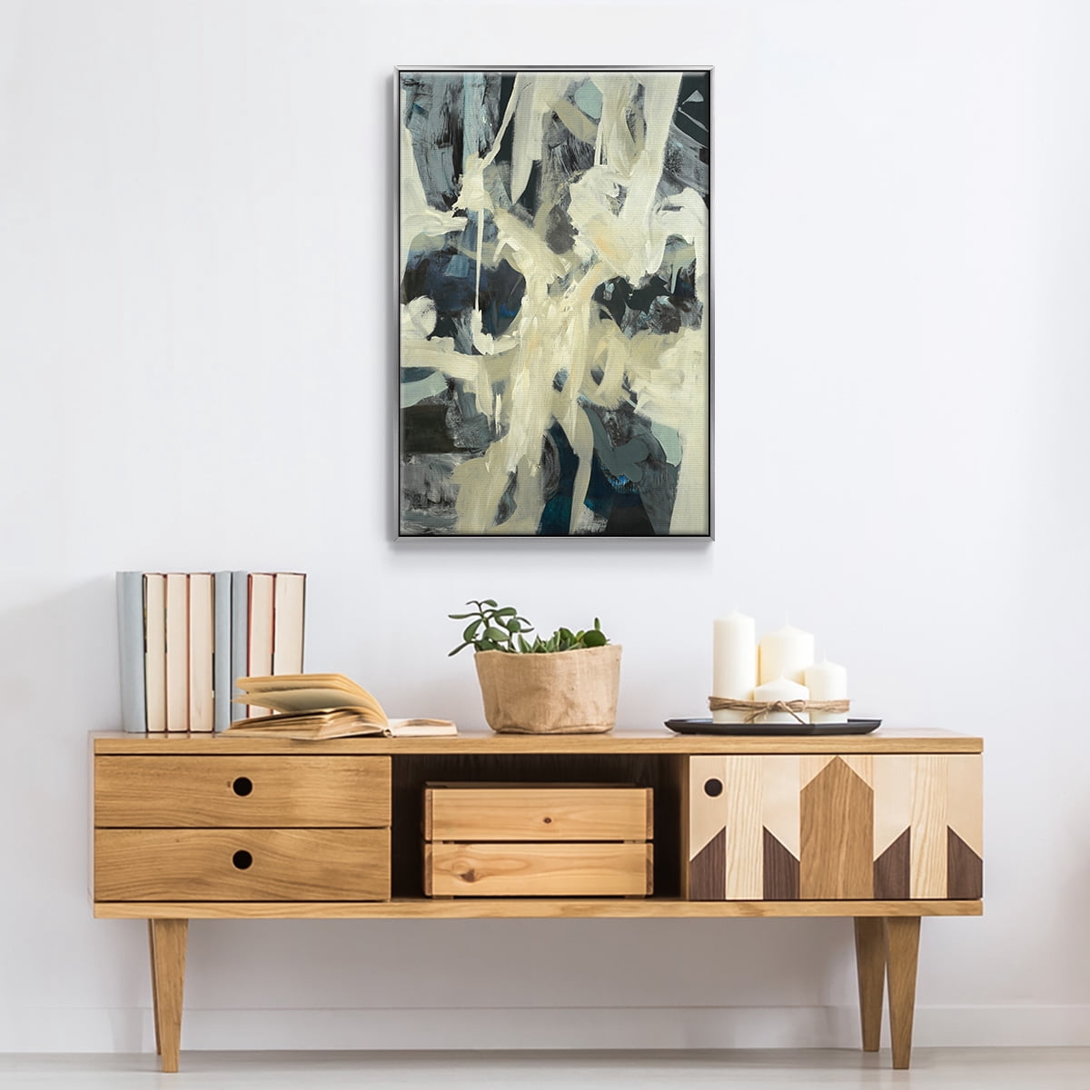 Bearers Framed Premium Gallery Wrapped Canvas - Ready to Hang - 17 x 25 - Silver Floating Frame