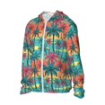 thumbnail image 2 of Sigee Hawaii Palms Print UPF50+ Men's Sun Protection Hoodie Shirt SPF UV Shirt Long Sleeve Fishing Outdoor Lightweight, S-3XL, 2 of 9