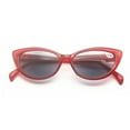 thumbnail image 3 of Red Classic Cat Eye Reading Glasses for Women Presbyopic Glasses Plastic Spring Hinge Readers Sunglasses +2.00, 3 of 5