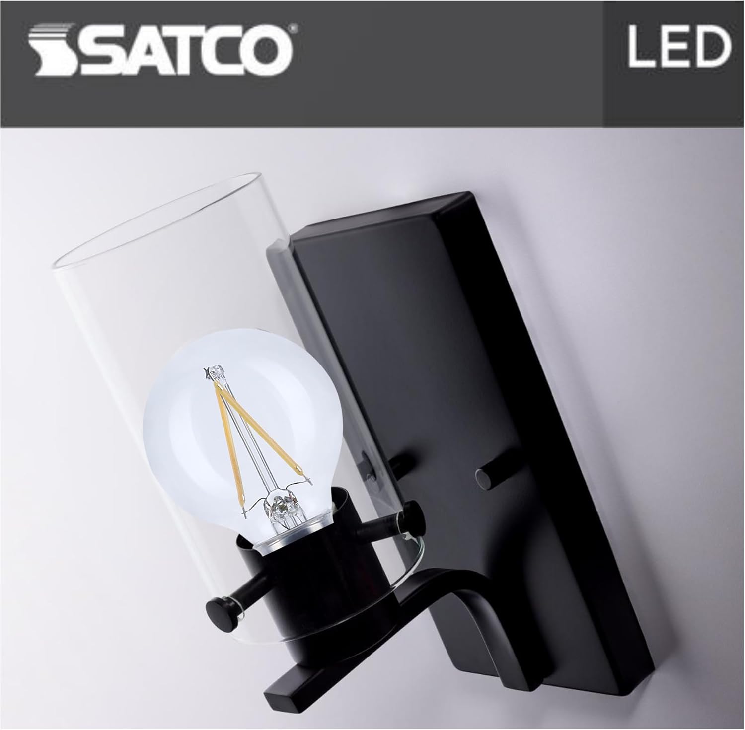 Satco S12473 LED G16.5 Globe Light Bulbs 4W 120V 5000K E12 Candelabra Base Dimmable (6 Pack)