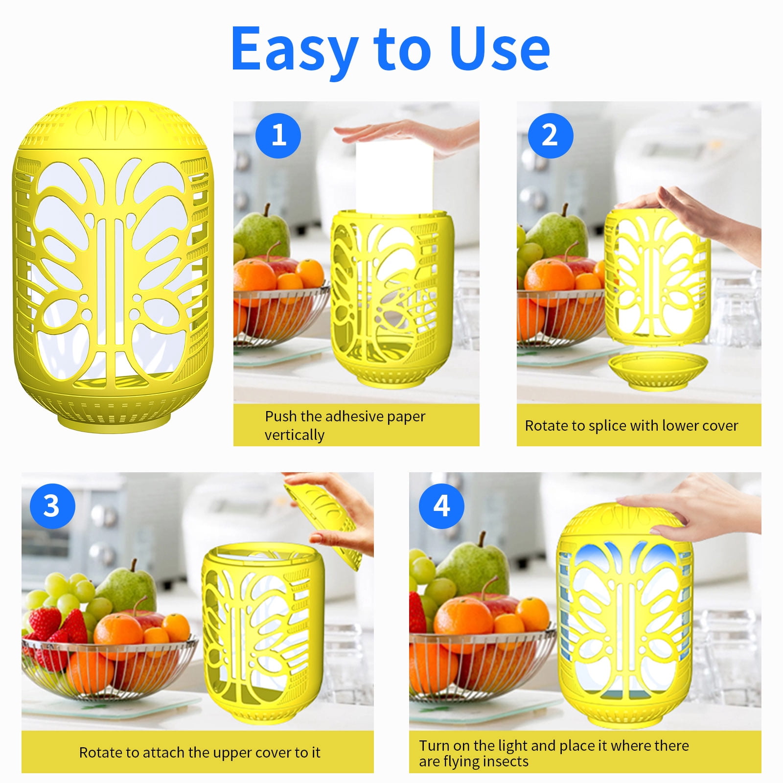 Rechargeable indoor camping dual-purpose double-light sticky trap mosquito killer fly trap insect lamp