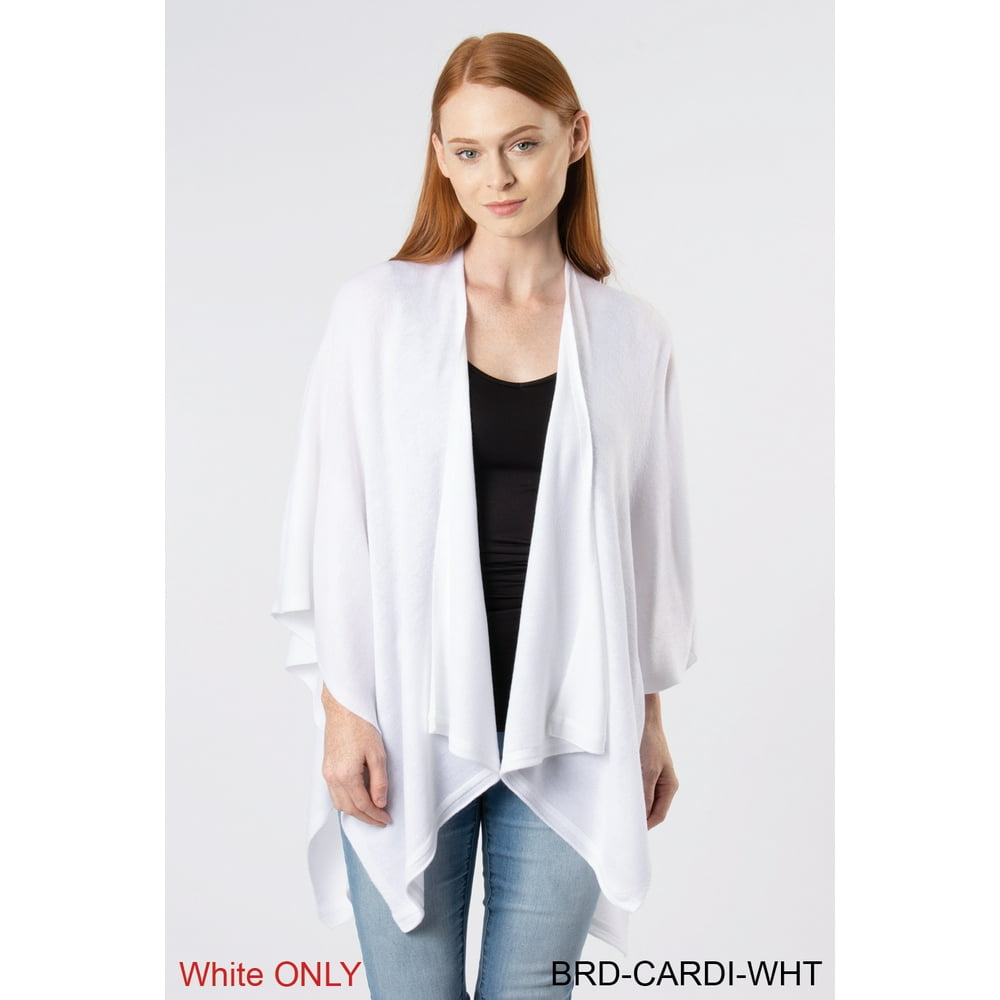 Simply Noelle Simply Noelle bordeaux cardi wrap shawl White Walmart