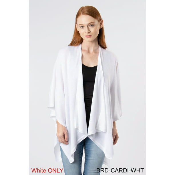 Simply Noelle - Simply Noelle bordeaux cardi wrap shawl White - Walmart ...