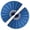 2PCS BLUE FAN, variant on 2pcs pack Large Foldable Hand Fan 27cm 11inch 2pcs Black Solid Handheld Fan for DIY Painting