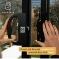 thumbnail image 4 of Hakuna Pets Small Black Glass Sliding Door Patio Pet Door, With Lockable Flap, Suitable for Most Sliding Doors, For Dogs & Cats, 4 of 9