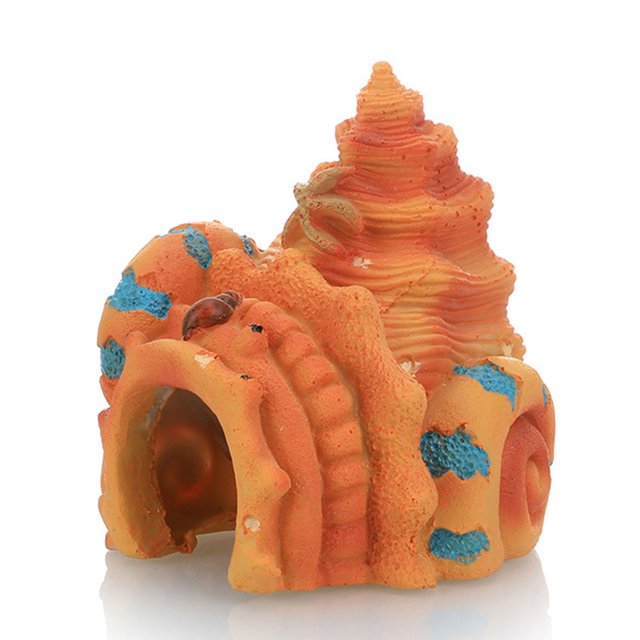 Ruinas de acuario, cuevas escondidas de peces de cubo roto de roca, adecuadas para acuario, decoración de peceras.