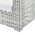 thumbnail image 6 of Modway Convene Outdoor Patio Right-Arm Loveseat in Light Gray White, 6 of 8