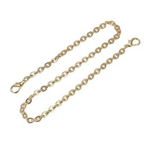 Uxcell 24"x0.22" Purse Chain Strap, Purse Handle Shoulder Bag Replacement Strap, Gold