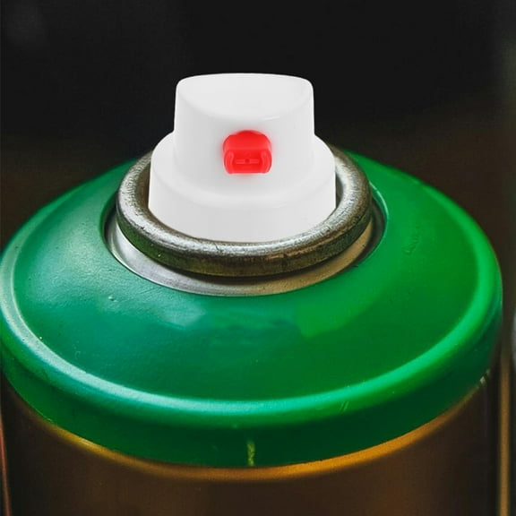 Pawsdot 10Pcs White Spray Paint Nozzles Durable Pe Material Compatible with Spray Cans for Home Use