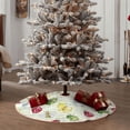 thumbnail image 4 of Daiia Insects Drawing Merry Christmas Tree Skirt , Xmas Large Lace-up Tree Skirt, Santa Snowflakes Rustic Home Decorations New Year Party Farmhouse Decor-30", 4 of 6
