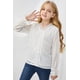 thumbnail image 2 of ABPHQTO Camisa blanca con ribete de ganchillo con patrón de puntos suizos para niñas pequeñas para mujer, 2 of 5