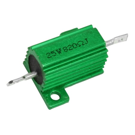 Ohm 25 Watt Wirewound Resistor - Unique Bargains Green Aluminum Housed Clad Wirewound Resistor 5% 820 Ohm 25 Watt