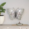 thumbnail image 2 of Eangee Home Design Butterfly Wall Decor Silver With Rust Dashes, Capiz and Metal, Indoor / Outdoor Safe, 18x1x13 Inches, 2 of 8