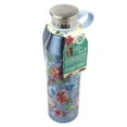 thumbnail image 3 of The Pioneer Woman 18 oz Blue Floral Stainless Steel Water Bottle, 3 of 5