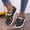 Green, variant on Womens Halloween Pumpkin Shoes ,Ghost Pattern Loafers Soft Comfortable Knitted Slip on Flats, Spooky Lace Up Breathable Walking Shoes for Halloween Party and Daily