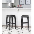 thumbnail image 2 of Tabouret de bar carré noir Mesa, 2 of 5