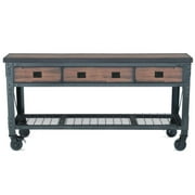 DuraMax Rolling Workbench Furniture 72 in. x 24 in. with 3 Drawers, for Home, Garage, Workshop