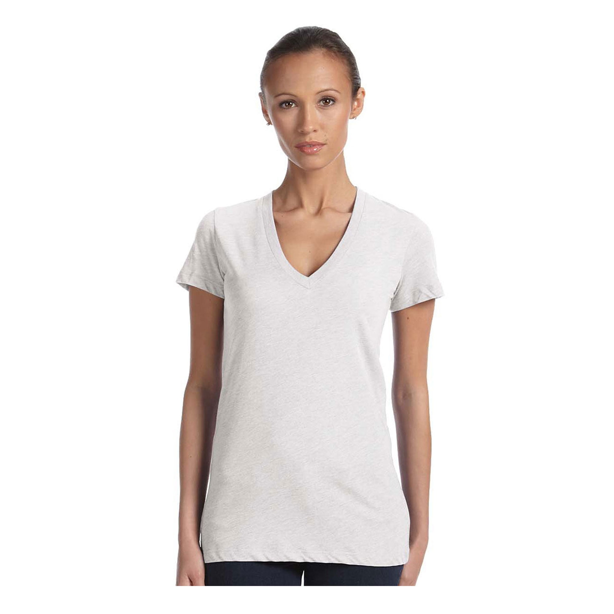 BELLA+CANVAS - Bella Canvas Women's Tri Blend Deep V-Neck T-Shirt ...