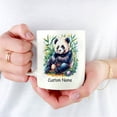 thumbnail image 4 of Personalized Cute Panda 2 Coffee Mug 11oz 15oz - Custom Name Ceramic Cup - Special Gift for Panda Lovers, Parents, Girlfriend, Siblings, Kids, Wildlife Enthusiasts, Animal Fans, 4 of 6