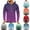Purple, variant on GERsome Men's Zipper Up Hoodies Gradient Color Block Drawstring Hooded Sweatshirt Long Sleeve Casual Sport Outwear with Pocket Sizes S-3XL